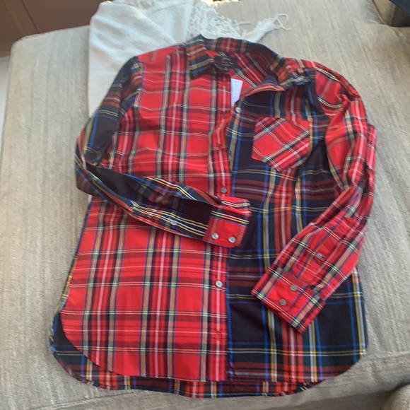 J. Crew  NWT Crisp Plaid Button Down Shirt 2 - Picture 8 of 8